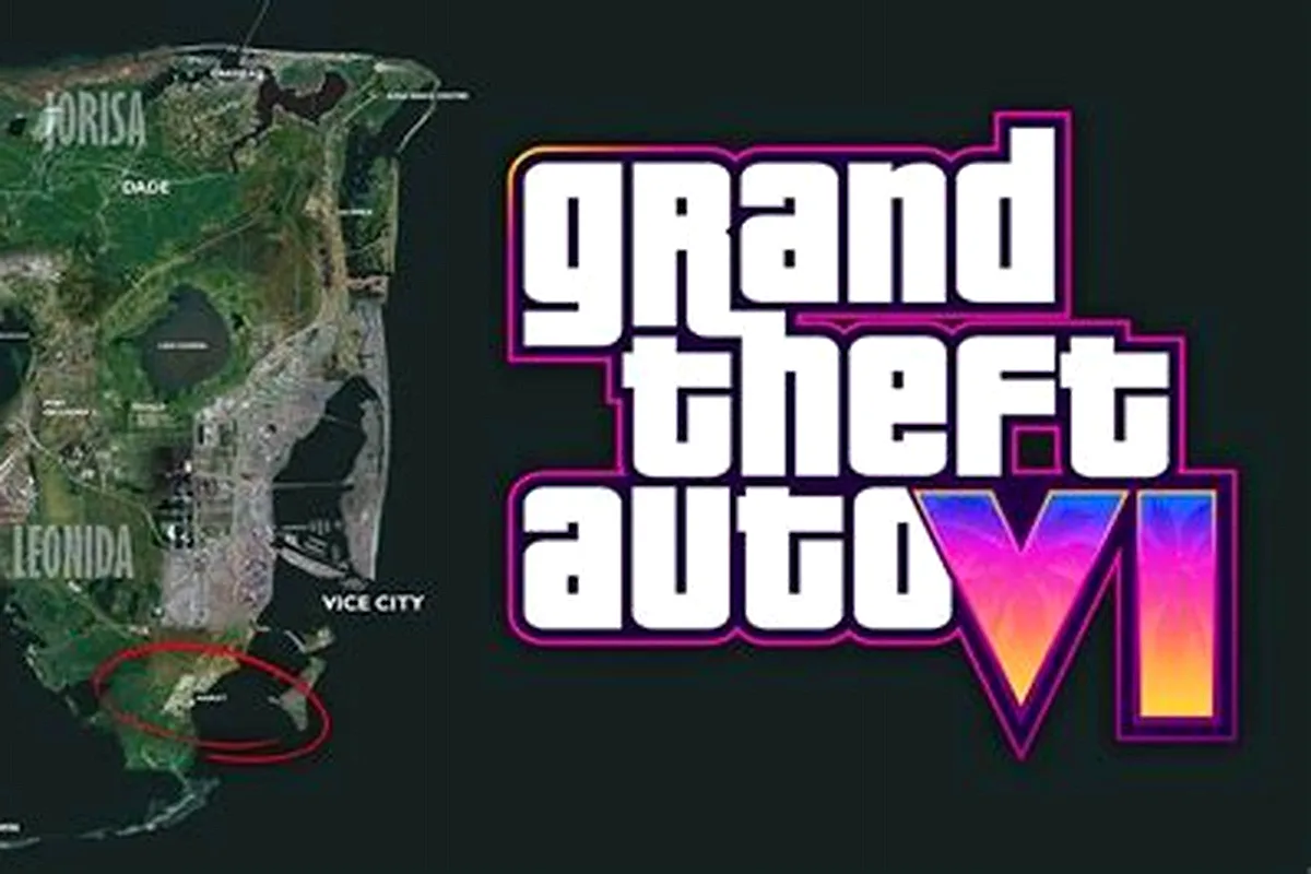 GTA 6 map showing Leonida state and Vice City coastline